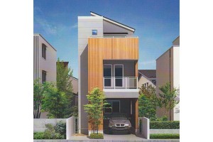 片流れ屋根がシャープなモダン住宅