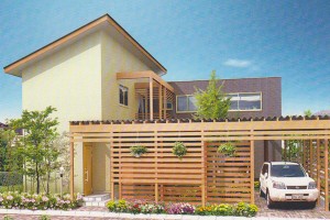 中庭空間で自然とつながる家