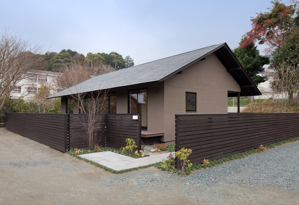 大空間のリビングのある家