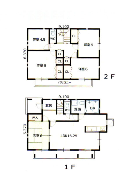 2階建て間取り