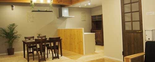 自然素材のモデルルームご案内