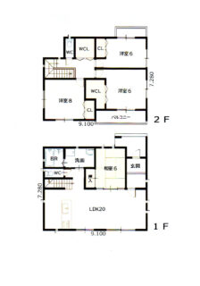 2階建て間取り