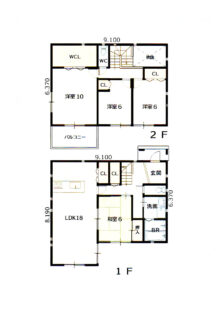 2階建て間取り