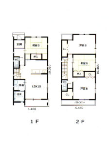 2階建て間取り