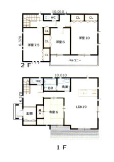 2階建て間取り