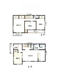 2階建て間取り