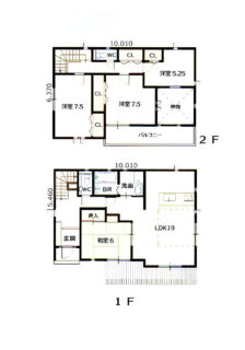 2階建て間取り