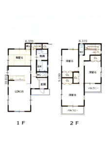 2階建て間取り