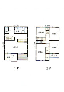 2階建て間取り