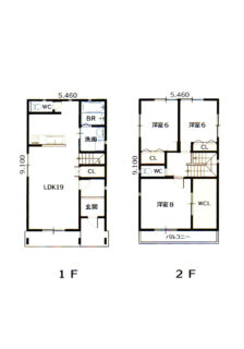 2階建て間取り