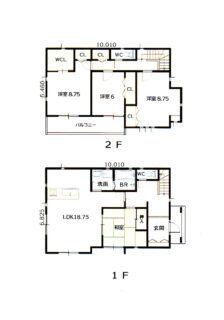 2階建て間取り