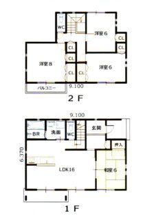 2階建て間取り