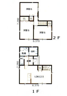 2階建て間取り