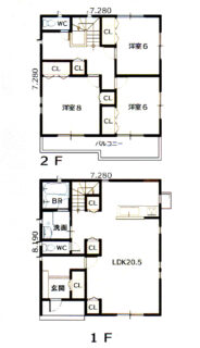 2階建て間取り