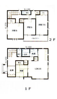 2階建て間取り